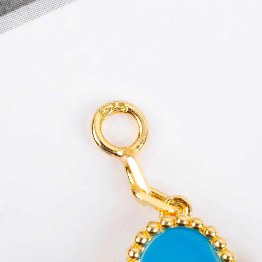 [Mysitc ]New  CLOVER 5 MOTIF TURQUOISE BRACELET COLLECTION