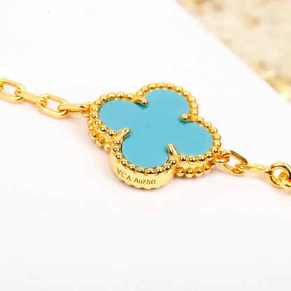 [Mysitc ]New  CLOVER 5 MOTIF TURQUOISE BRACELET COLLECTION