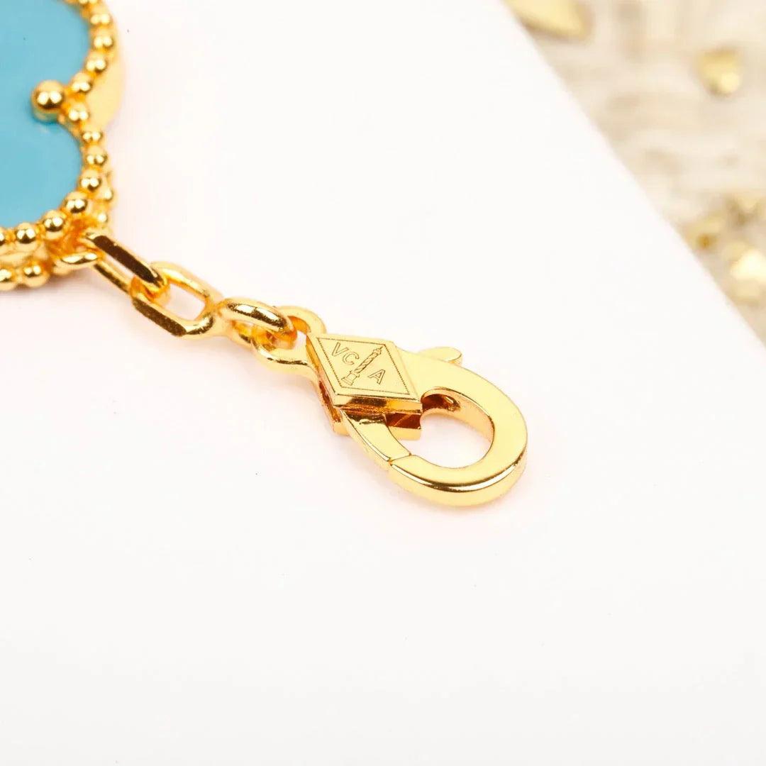 [Mysitc ]New  CLOVER 5 MOTIF TURQUOISE BRACELET COLLECTION