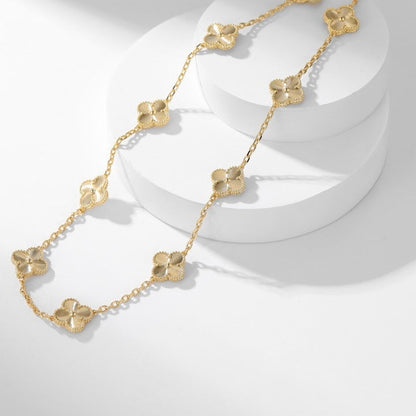Mysitc CLOVER 10 MOTIFS LASER NECKLACE