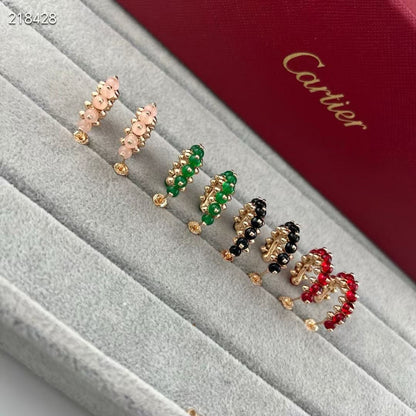 [Mysitc ] NEW COLORED GEMSTONE COLLECTION SMALL HOOP EARRINGS