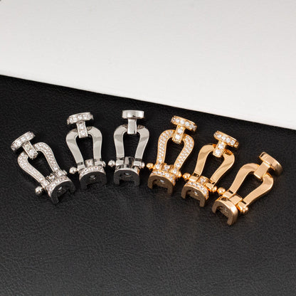 Mysitc FORCE LARGE HORSESHOE FULL DIAMOND BRACELET GOLD