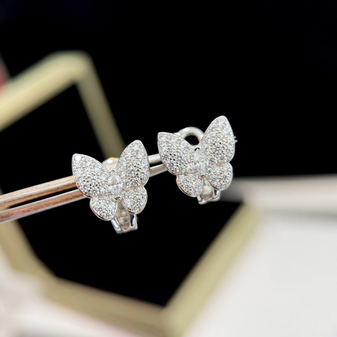 Mysitc BUTTERFLY ALL DIAMOND EARRINGS