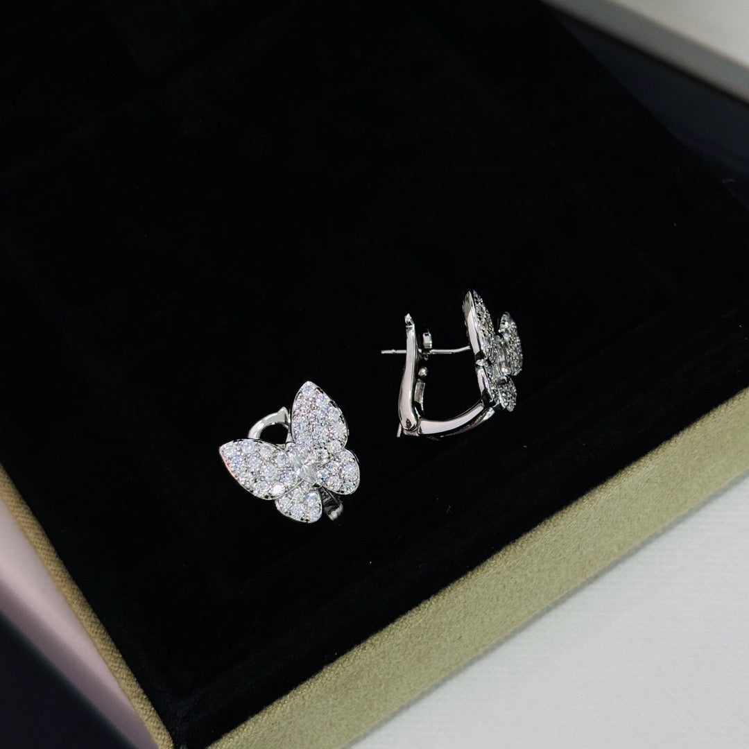 Mysitc BUTTERFLY ALL DIAMOND EARRINGS
