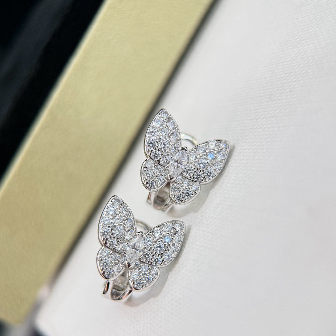 Mysitc BUTTERFLY ALL DIAMOND EARRINGS