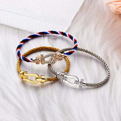 Mysitc FORCE LARGE HORSESHOE NO DIAMOND BRACELET GOLD