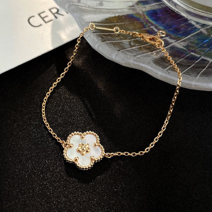 Mysitc LUCKY WHITE MOP PLUM BLOSSOM  BRACELET