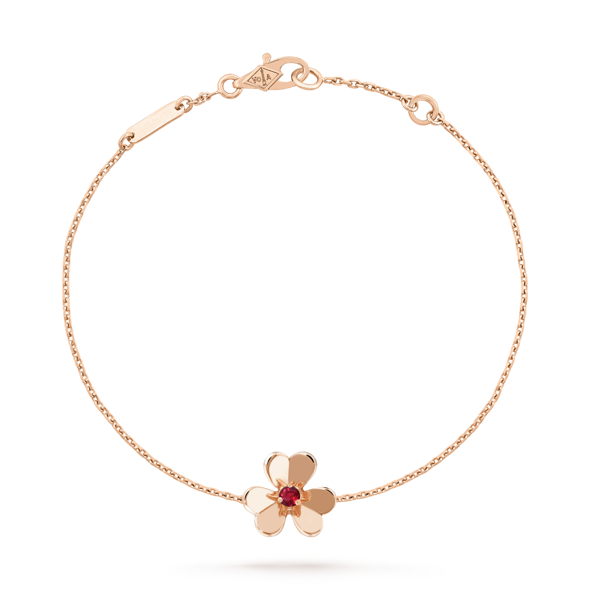 Mysitc FRIVOLE GOLD FLOWER PINK MALACHITE BRACELET