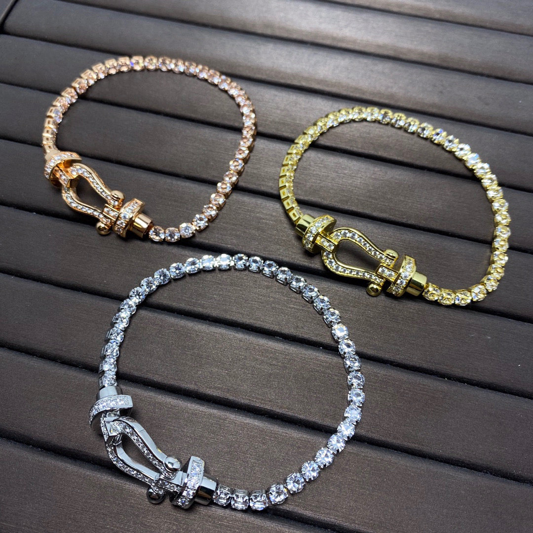 Mystic FORCE Hufeisen Diamant Tennisarmband