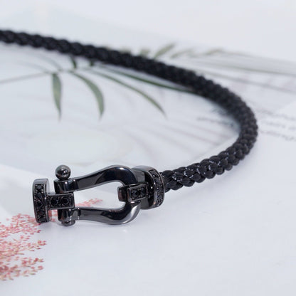 Mysitc FORCE LARGE SERIES HORSESHOE BLACK SAMURAI BRACELET