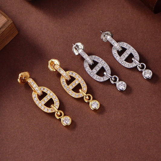 Mysitc HM CHAINE DIAMOND EARRINGS