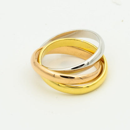 Mystischer TRINITY RING GOLD ROSÉGOLD SILBER