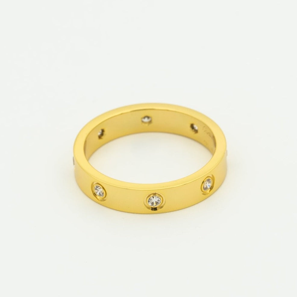 Mystic LOVE RING 3.6MM 8 DIAMANTEN