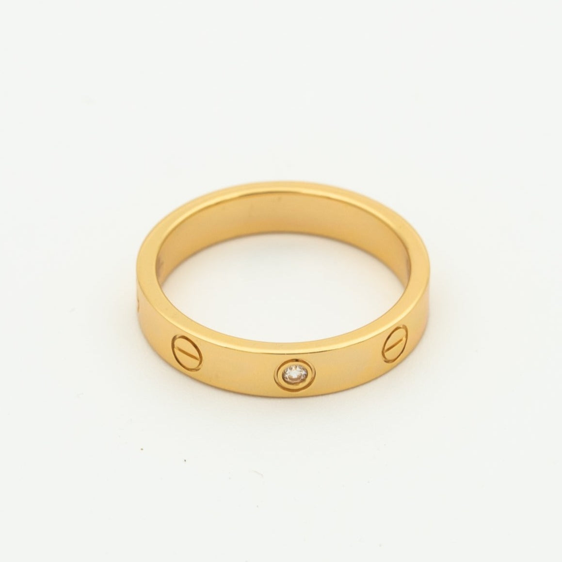 Mysitc LOVE RING 4MM 1 DIAMANT ROSÉGOLD