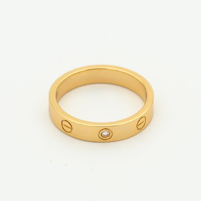 Mysitc LOVE RING 4MM 1 DIAMANT ROSÉGOLD