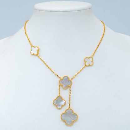 Mysitc CLOVER MOTHER OF PEARL NECKLACE 6 MOTIF