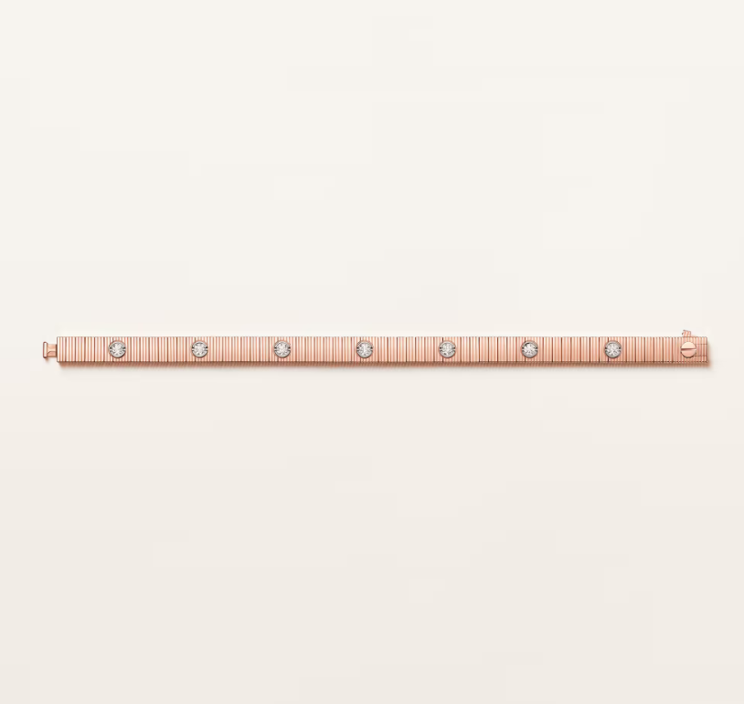 Mysitc NEW 7 MM 7-DIAMOND HEART-SHAPED BRACELET