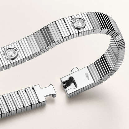 Mysitc NEW 7 MM 7-DIAMOND HEART-SHAPED BRACELET