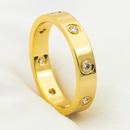 Mystic LOVE RING 3.6MM 8 DIAMANTEN