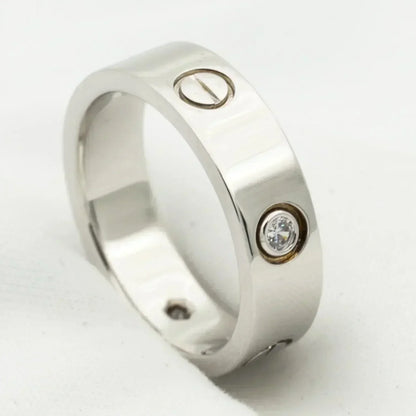 Mystic LIEBESRING 5.5MM 3 DIAMANTEN SILBER