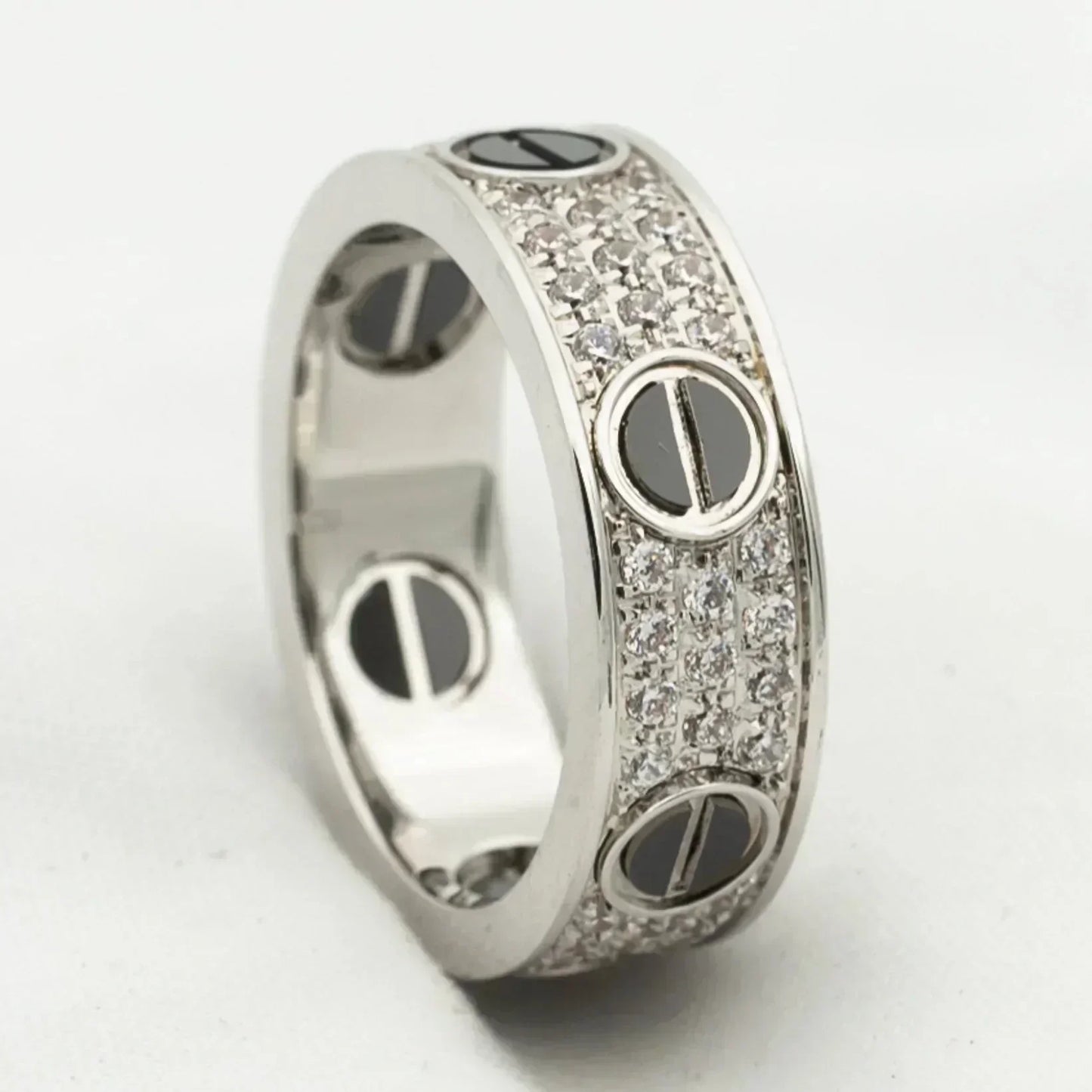 Mystic LOVE RING 5.5MM DIAMANTEN BESETZTER KERAMIK