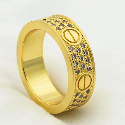 Mysitc LOVE RING 5.5MM DIAMONDS PAVED