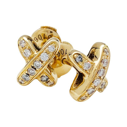 Mysitc JEUX DE GOLD DIAMOND EARRINGS