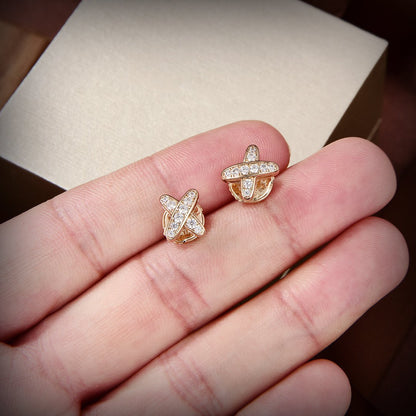 Mysitc JEUX DE GOLD DIAMOND EARRINGS