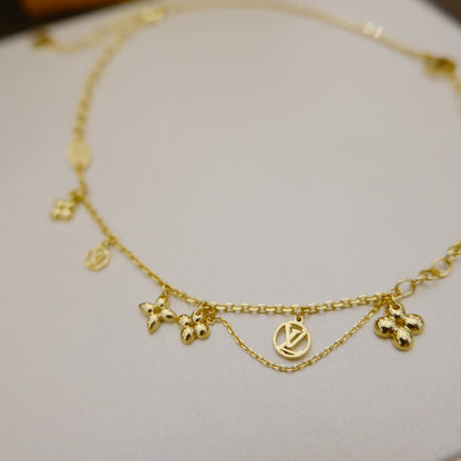 Mysitc BLOOMING SUPPLE NECKLACE BRASS