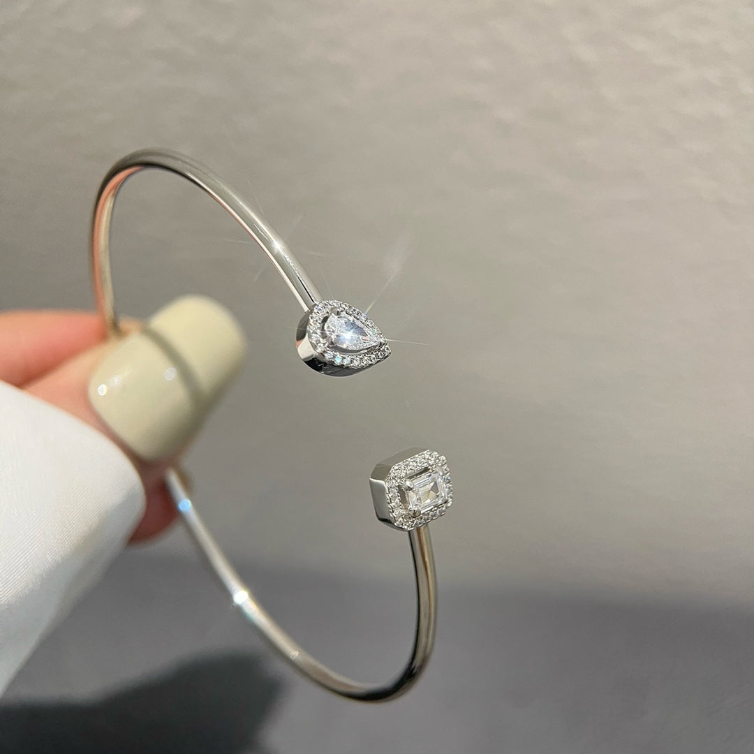 [Mystic ]JONC FLEX MY TWIN TOI & MOI SILBER DIAMANT ARMREIF