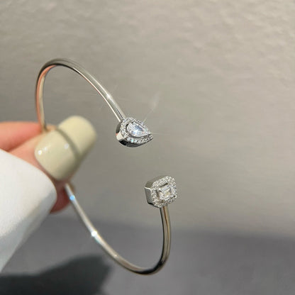 [Mystic ]JONC FLEX MY TWIN TOI & MOI SILBER DIAMANT ARMREIF