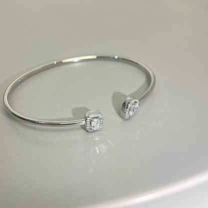 [Mystic ]JONC FLEX MY TWIN TOI & MOI SILBER DIAMANT ARMREIF
