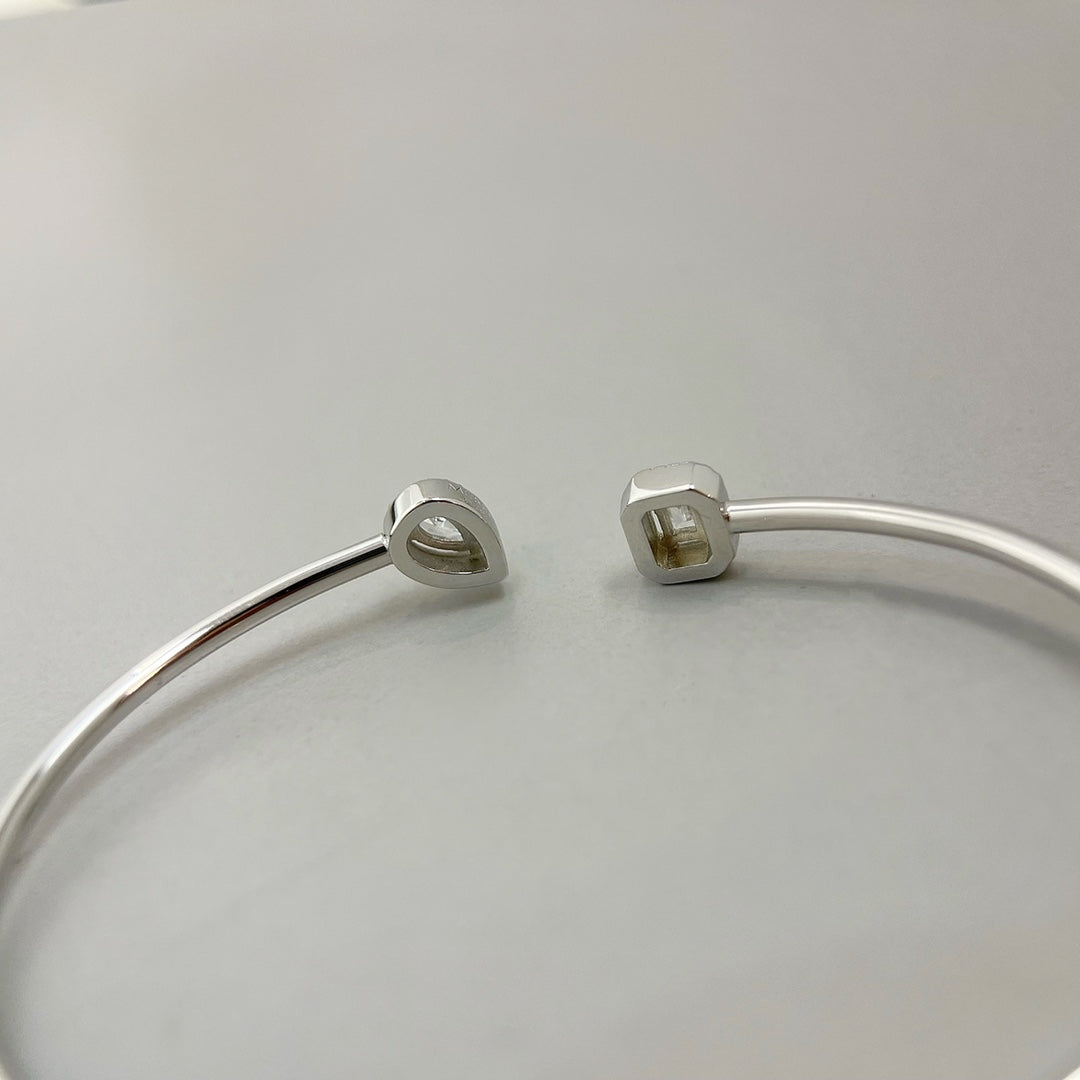 [Mystic ]JONC FLEX MY TWIN TOI & MOI SILBER DIAMANT ARMREIF