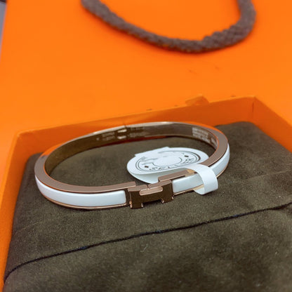 Mysitc CLASSIC HM CLIC WHITE 8MM ENAMEL BRACELET