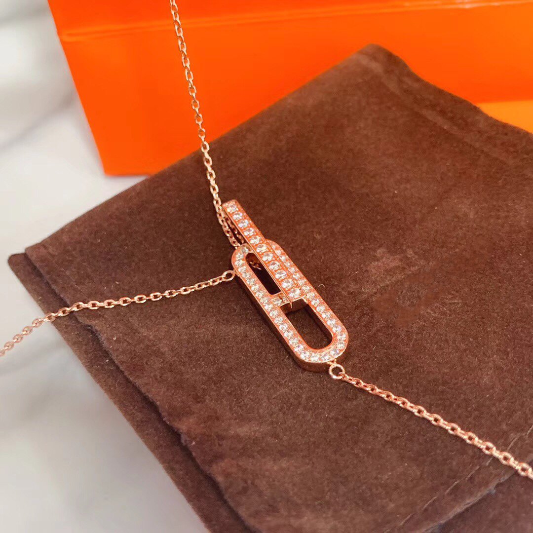 Mysitc HM NECKLACE PLATINUM ROSE GOLD DIAMOND