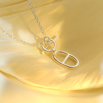 Mysitc HM CHAINE D'ANCRE PENDANT NECKLACE STERLING SILVER
