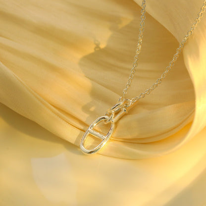 Mysitc HM CHAINE D'ANCRE PENDANT NECKLACE STERLING SILVER