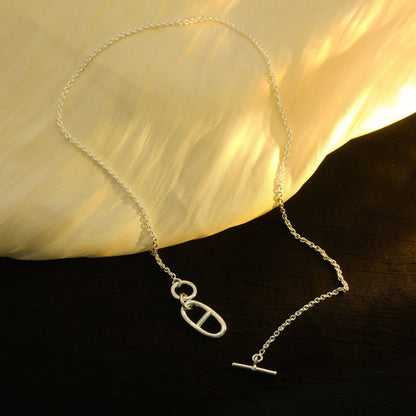 Mysitc HM CHAINE D'ANCRE PENDANT NECKLACE STERLING SILVER