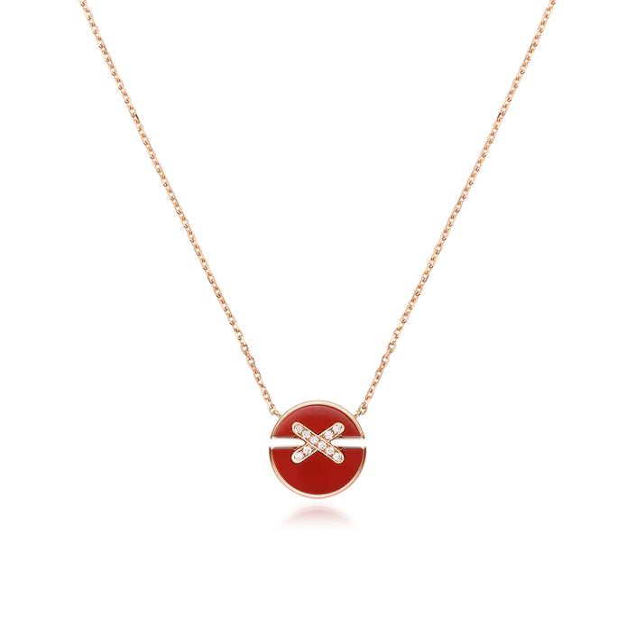 Mysitc JEUX DE ROSE GOLD DIAMOND NECKLACE