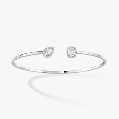 [Mystic ]JONC FLEX MY TWIN TOI & MOI SILBER DIAMANT ARMREIF