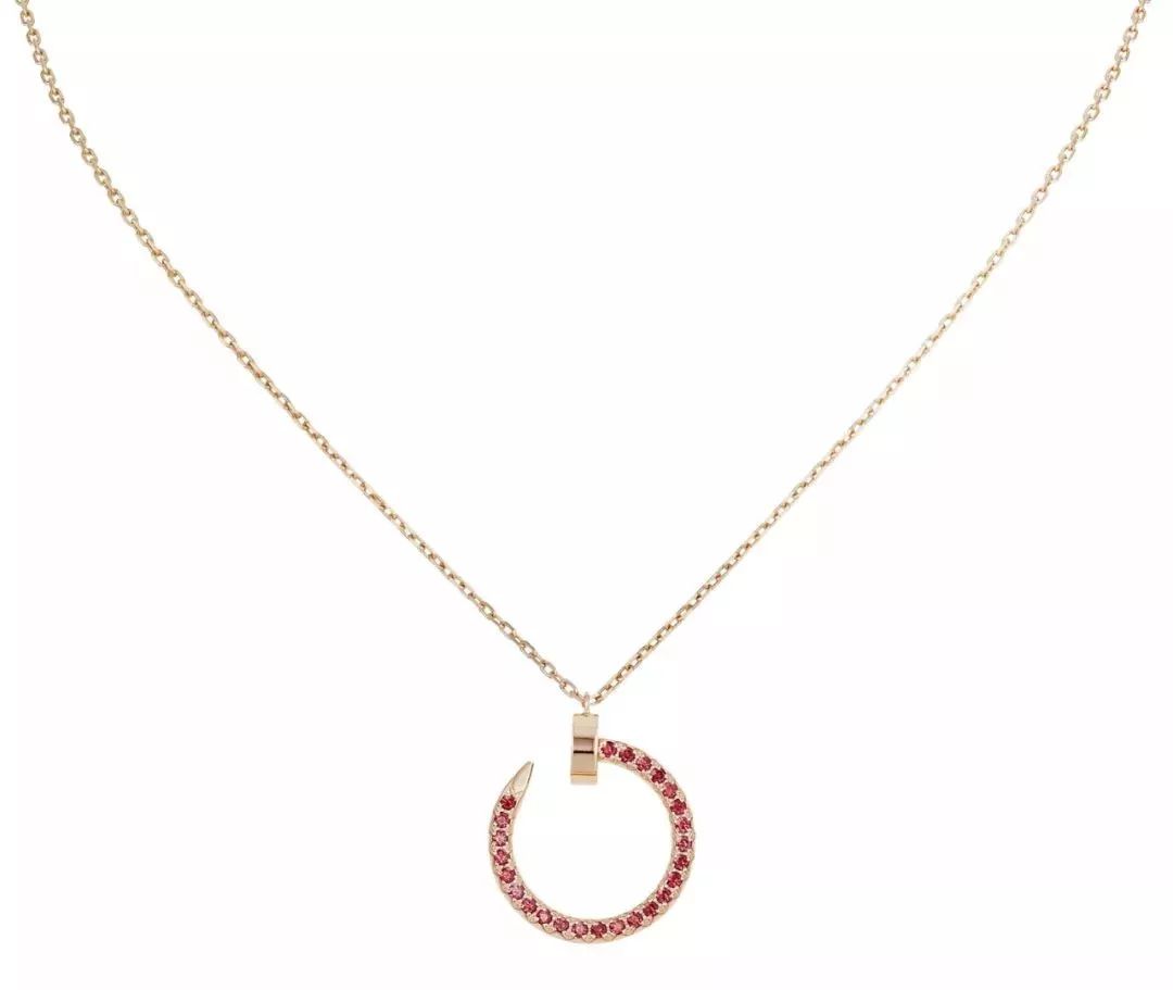 Mysitc JUSTE NECKLACE GOLD RED DIAMONDS