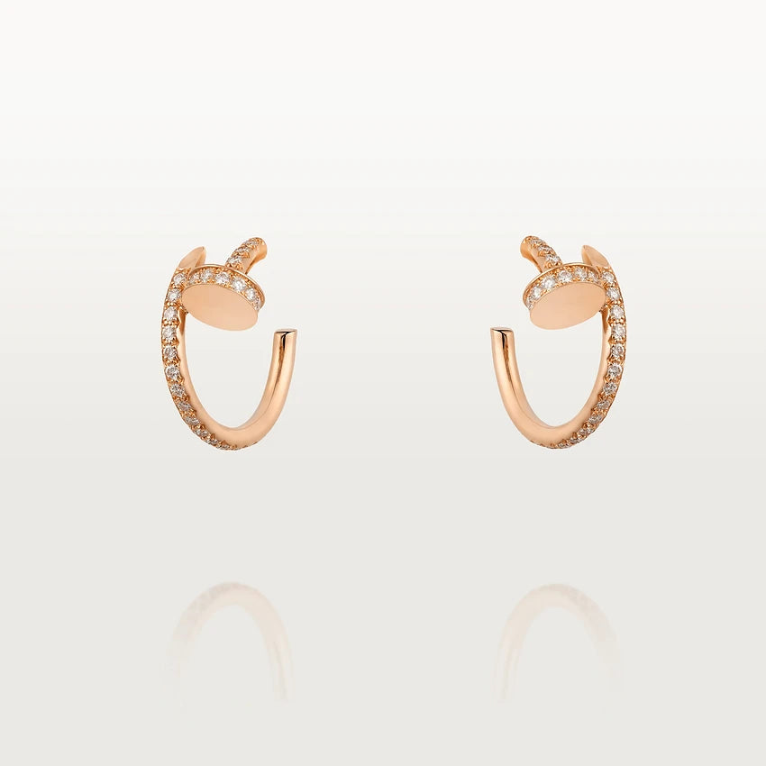 Mystic JUSTE OHRRINGE 12.75MM ROSÉGOLD DIAMANT
