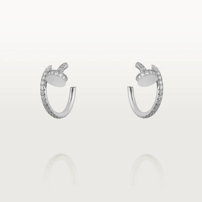 Mysitc JUSTE EARRINGS 12.75MM SILVER DIAMOND