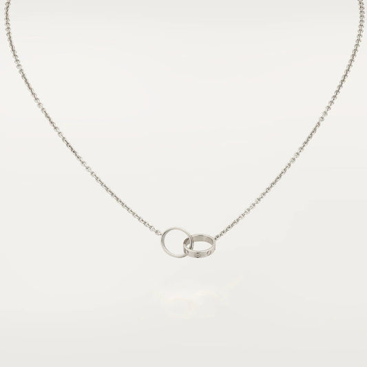 Mysitc LOVE NECKLACE PINK GOLD AND SILVER