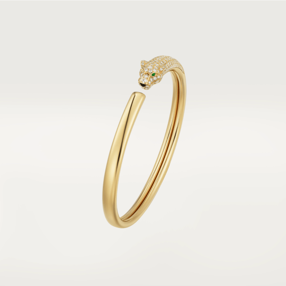 Mystisches PANTHERE GOLD DIAMANT OFFENER ARMBAND