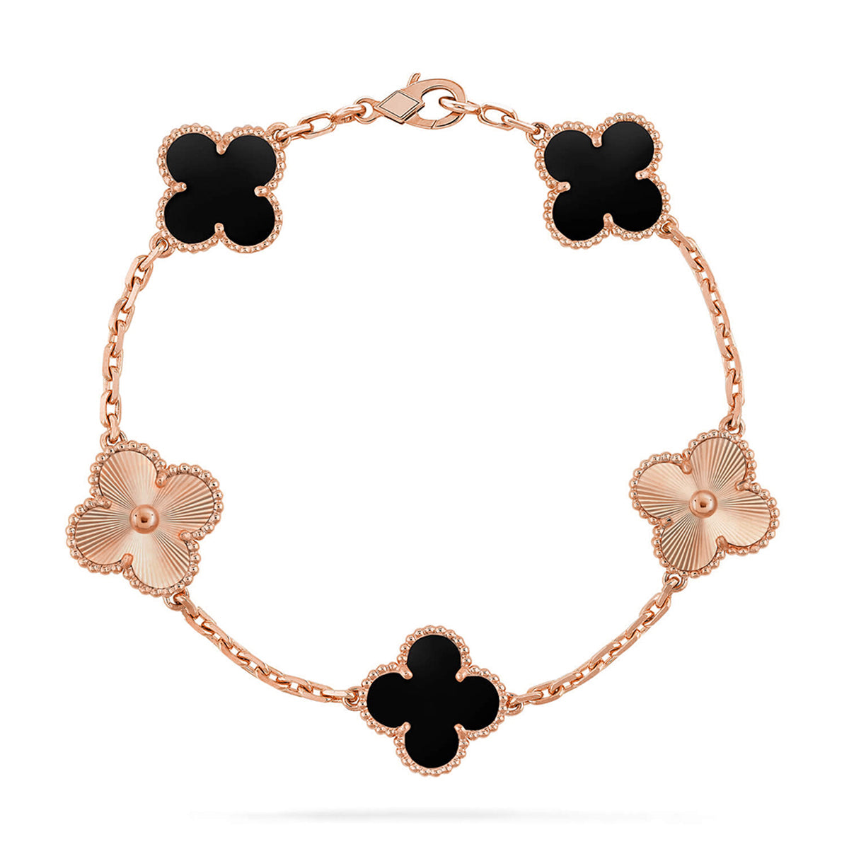 [Mysitc ]New CLOVER 5 MOTIF ONYXS BRACELET COLLECTION