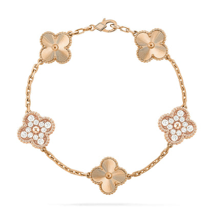 [Mysitc ]New  CLOVER 5 MOTIF LASER BRACELET COLLECTION