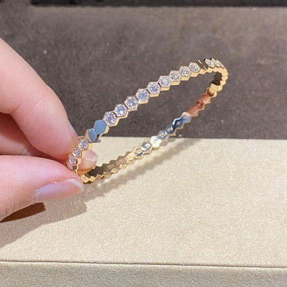 Mysitc BEE LOVE GOLD BRACELET FULL DIAMOND