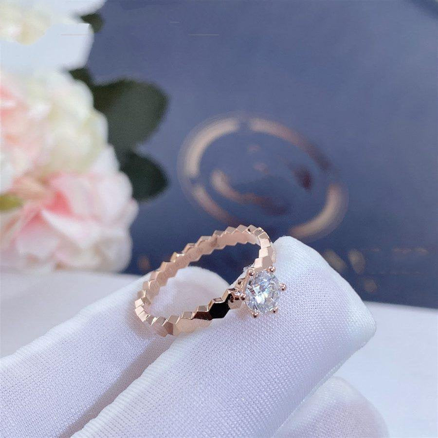 Mysitc BEE LOVE RING PINK GOLD 1 DIAMOND