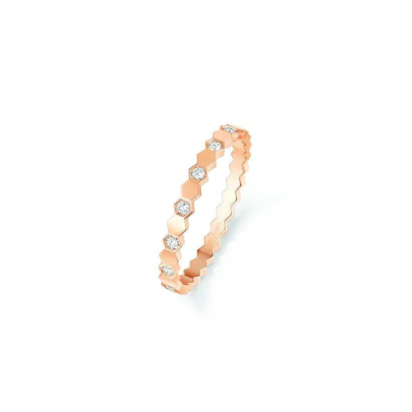 Mysitc BEE LOVE RING PINK GOLD DIAMOND